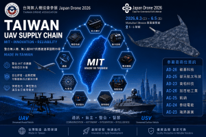 台灣無人機協會參展 Japan Drone 2026 打造MIT無人載具國際生態系 1 台灣無人機協會參展Japan Drone 2026,整合無人機、無人艇MIT供應鏈進軍國際市場。(圖/台灣無人機協會)