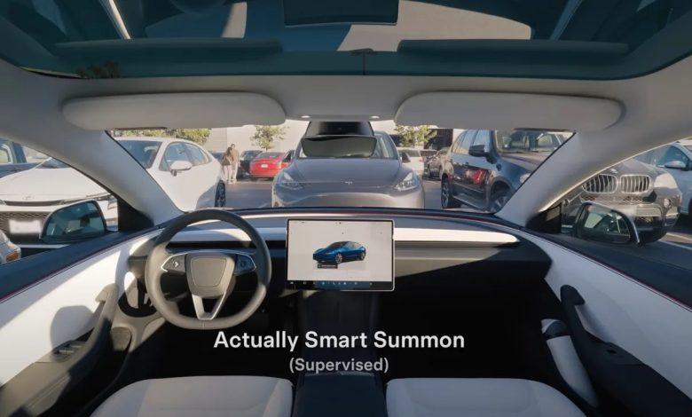 Tesla Actually Smart Summon hero