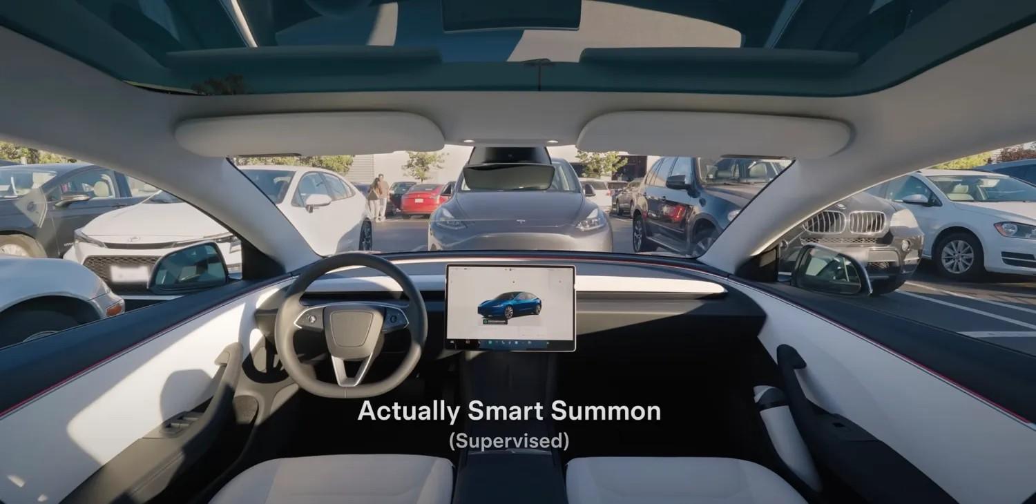 停車場自動找車更快了!特斯拉FSD智慧召喚速度提升33% 1 Tesla Actually Smart Summon hero