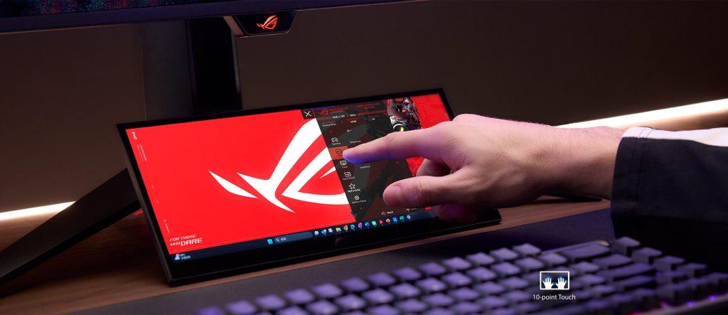 華碩（Asus）推出ROG Strix XG129C觸控副螢幕，定價199美元。（圖／截取自華碩）