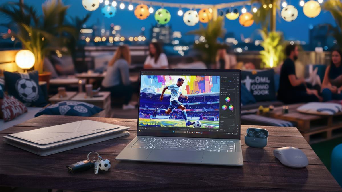 Lenovo 宣布在台推出 Lenovo Yoga Slim 7i Ultra Aura Edition 以及其 FIFA 限量版。(圖/Lenovo提供)