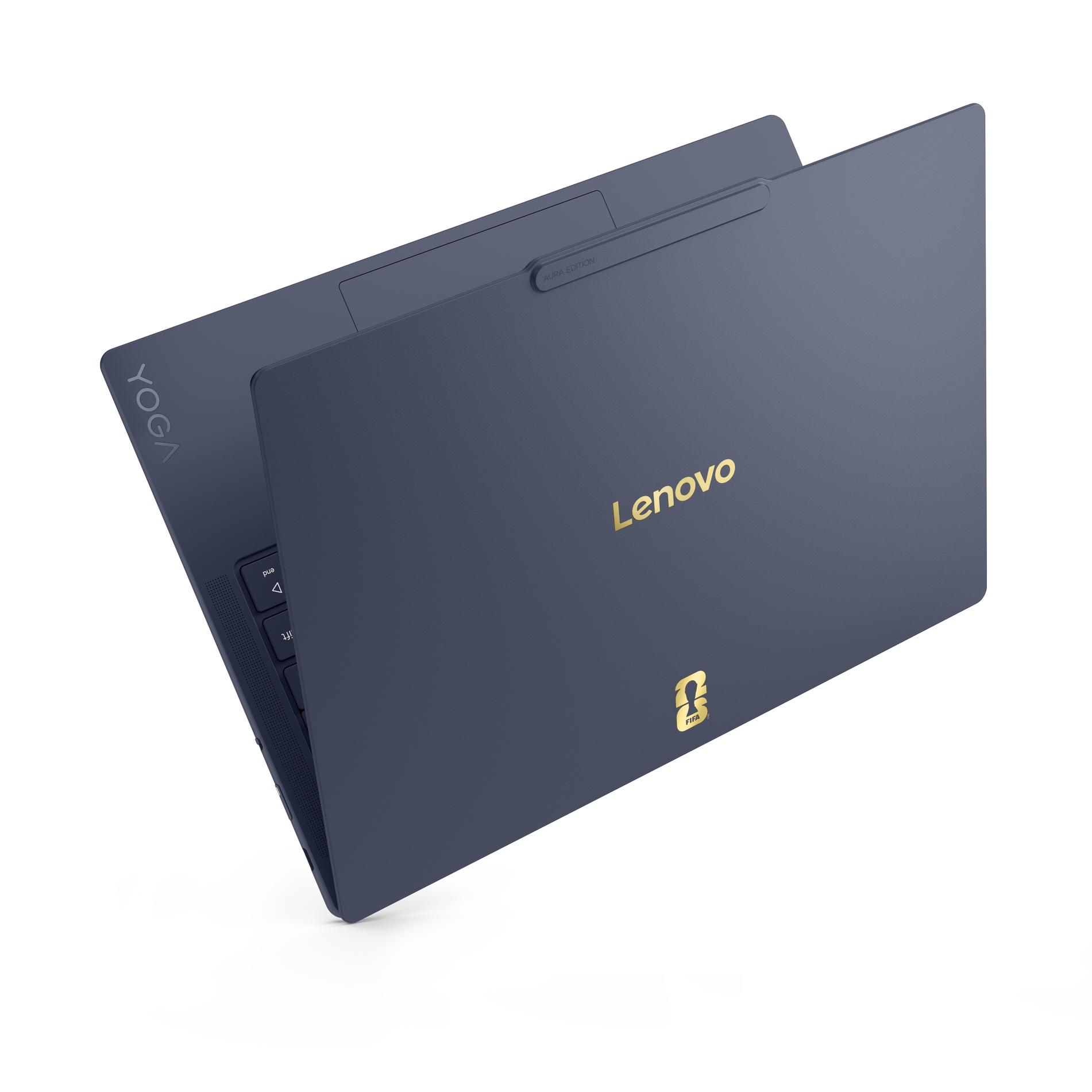 Lenovo 特別推出Yoga Slim 7i Ultra Aura FIFA World Cup 26™ Edition，在機身細節注入專屬賽事語彙。（圖／Lenovo提供）