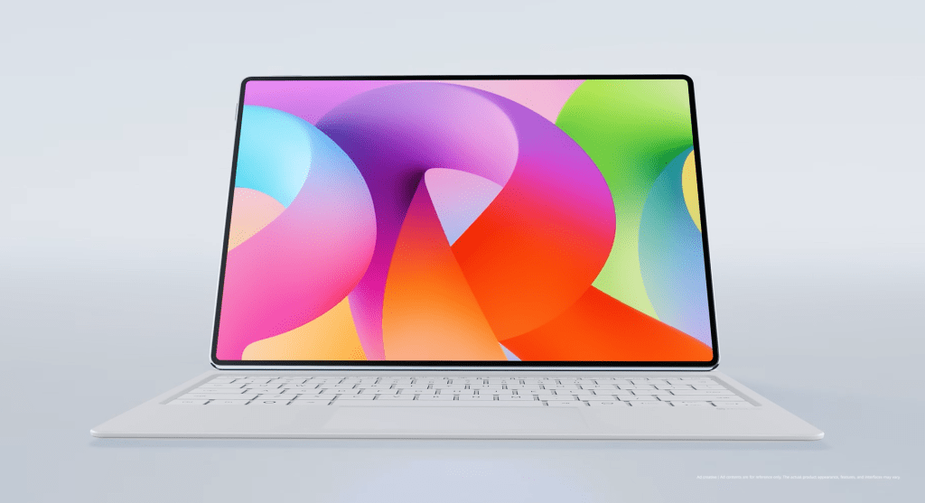 華為MatePad Pro Max這款全新的13.2吋OLED平板電腦厚度僅4.7毫米。（圖／擷取自 Huawei Mobile YT）