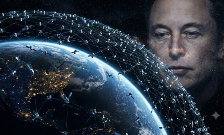 SpaceX計畫在地球軌道部署規模達「100萬顆」等級的衛星系統。（圖／AI生成）