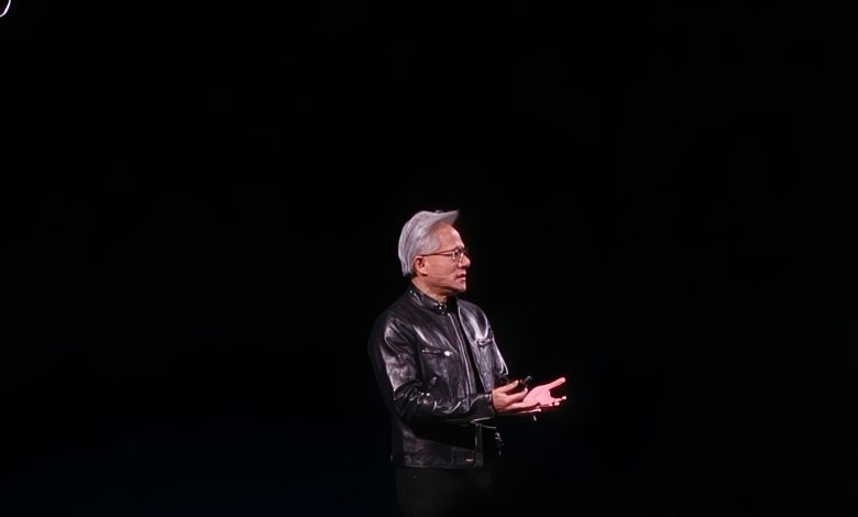NVIDIA輝達執行長黃仁勳今（1）日進行GTC Taipei主題演講。（圖／記者許若茵攝）