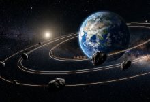 6月期間將有多顆近地小行星（Near-Earth Objects, NEOs）接近地球軌道並進行安全飛掠。（圖／AI生成）