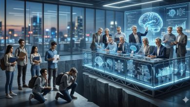 AI職場大洗牌!新人難入場 八成AI職缺留給資深人才 專家:入門階梯正消失 3 AI帶來的不是單純的工作消失,而是「機會向高階集中」。(圖/AI生成)
