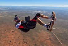 ASUS ProArt GoPro Edition與Red Bull熱血連動，透過高空飛行與跳傘場景，展現新世代創作者如何在極限環境中，將靈感即時轉化為影像作品。（圖／華碩提供）