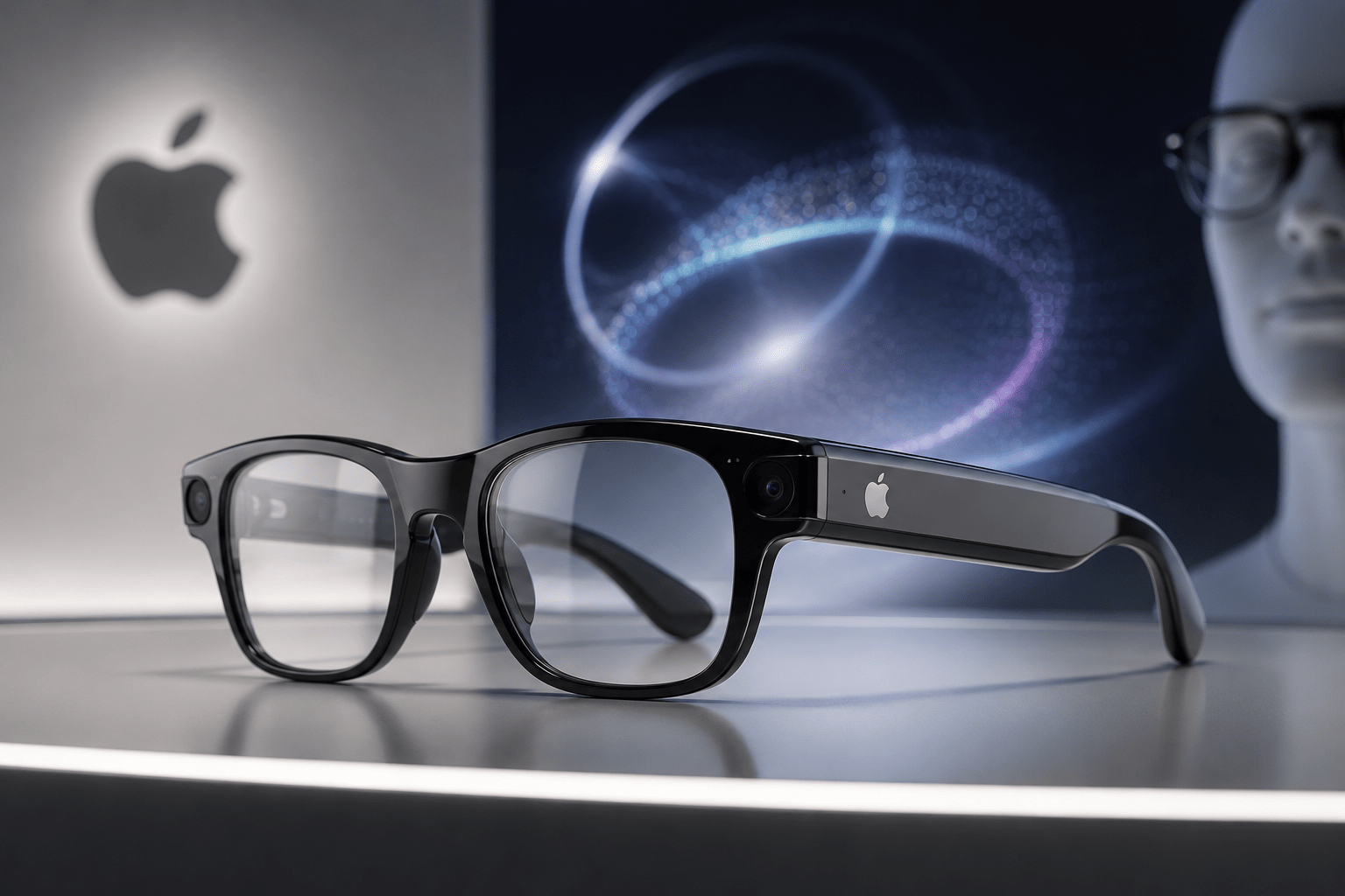 蘋果AI智慧眼鏡傳延期至2027底 平價版Vision Air延後登場 1 蘋果(Apple)近年正秘密研發一款AI智慧眼鏡。(圖/AI生成)