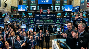 SpaceX史上最大IPO登場 首日勁揚近兩成衝破2兆美元 引爆太空產業資本化浪潮 1 由馬斯克(Elon Musk)創立的SpaceX於美東時間6月12日正式登陸美國股市。(圖/AI生成)