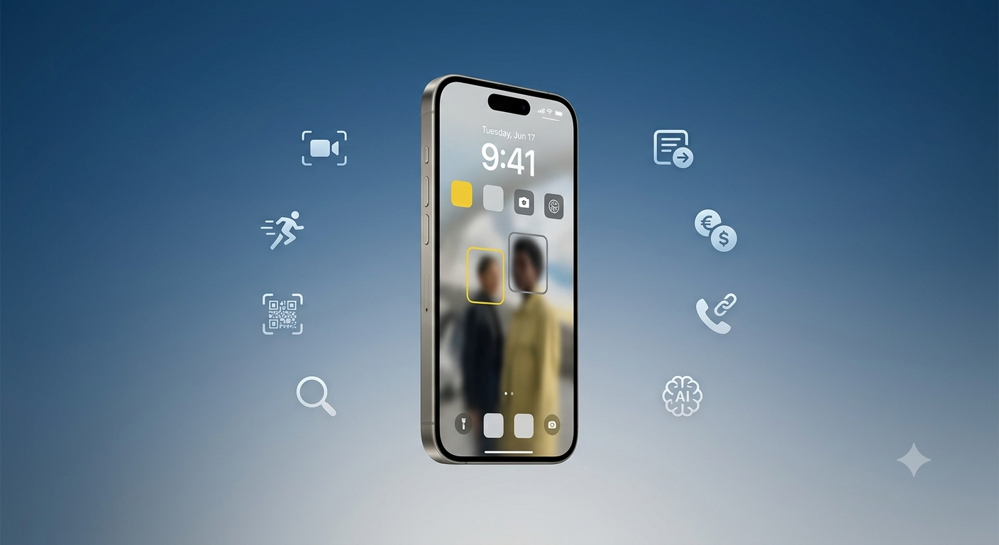 iPhone 也內建了「放大鏡」應用，方便你放大查看小字，也可以使用「相機」應用程式來實現放大功能。（圖／AI生成）