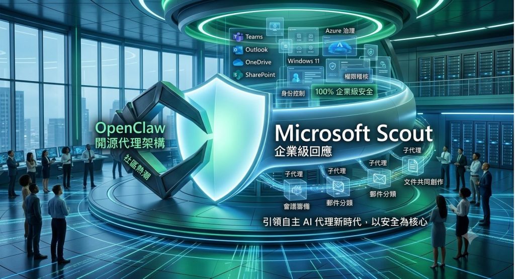 精選 10 Microsoft Scout 登場:Microsoft 對 OpenClaw 熱潮的企業級回應|專家論點【黃婉中】