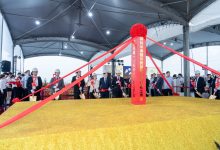 總統賴清德、台積電董事長魏哲家12日聯袂出席屏東科學園區「半導體供應鏈專區聯合動土典禮」。（圖／屏東縣政府提供）