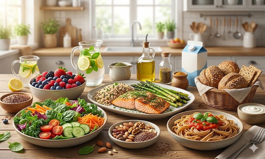 DASH是Dietary Approaches to Stop Hypertension的縮寫，意為「防治高血壓飲食法」。（圖／AI生成）
