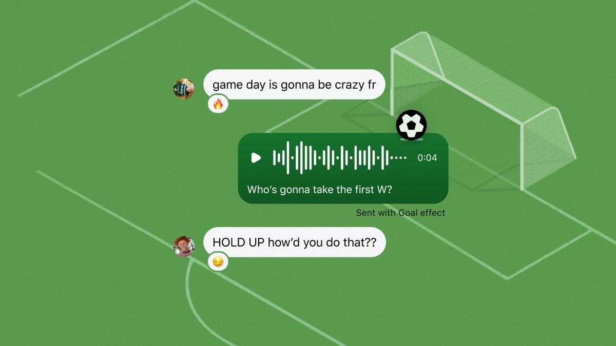 Instagram 於全球推出全新「Goal!」AI 語音特效，傳送語音訊息即可解鎖驚喜動畫。（圖／Meta提供）