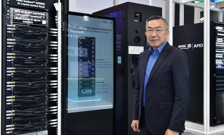 神雲科技總經理黃承德於COMPUTEX 2026分享神雲科技多元化-AI-解決方案與生態系整合成果。（圖／神雲科技提供）