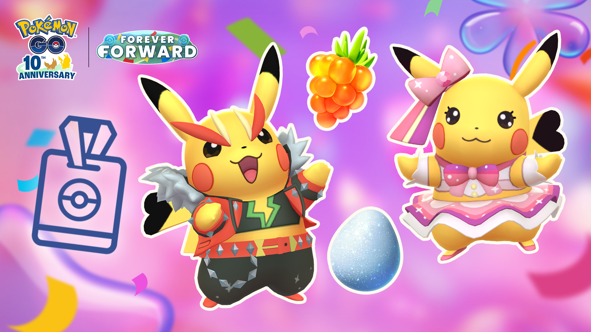 7 月第二波│主角寶可夢與獎勵。（圖／《Pokémon GO》提供）