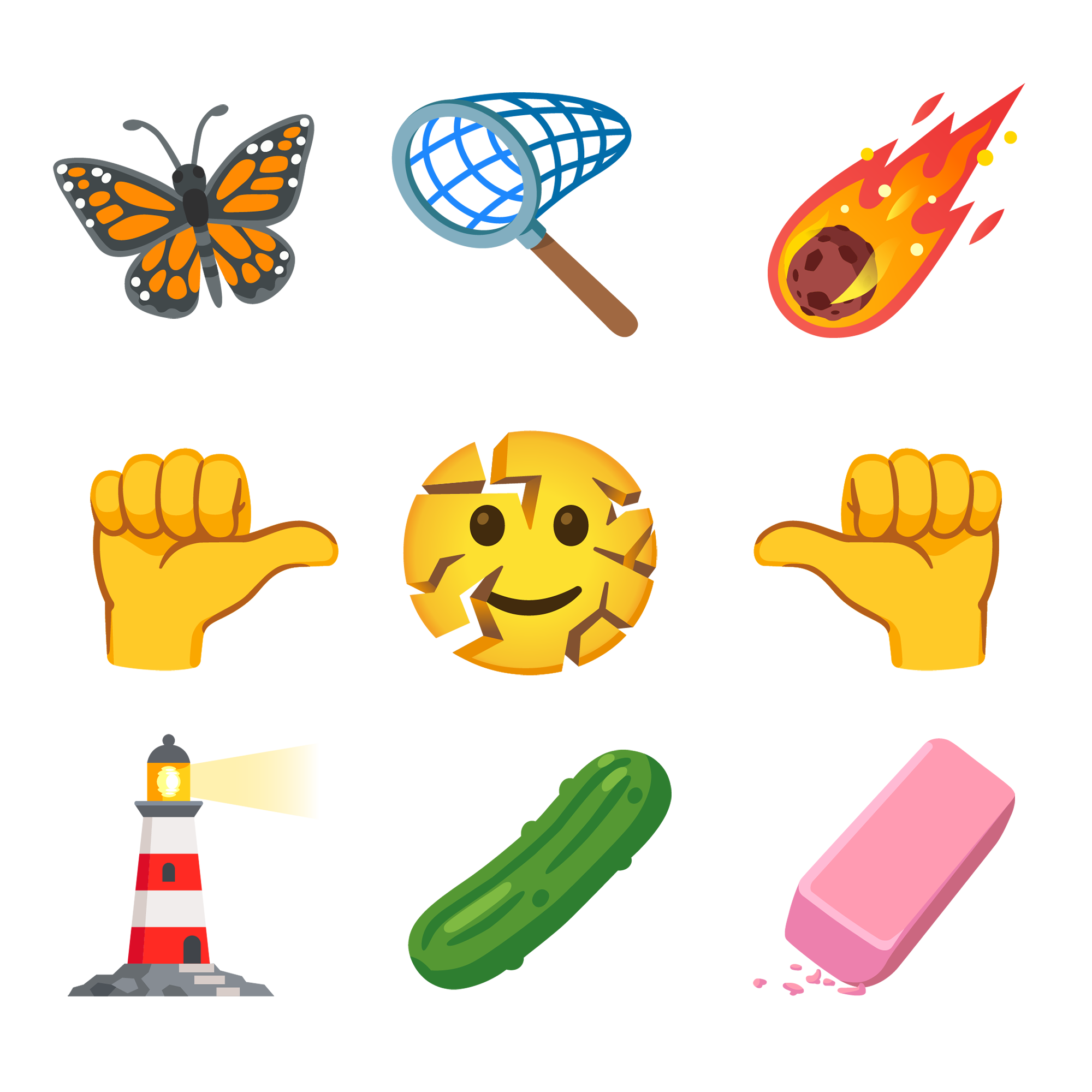 Unicode 預告 2027 年春季釋出 9 款新 Emoj:全新大拇指手勢亮相 1 「裂開的笑臉」是內心裂痕的視覺化外在化,強顏歡笑時,就用它吧。(圖/取自jenniferdaniel.substack.com)