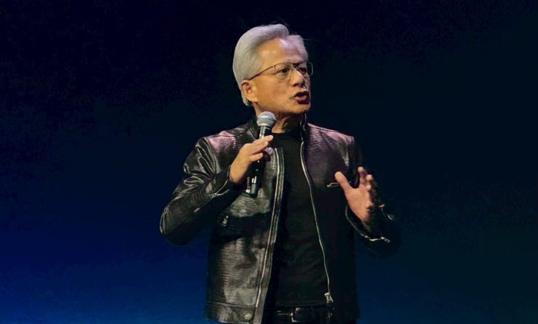 這次強強聯手將大幅提升台美韓產學界的算力後盾。圖為輝達CEO黃仁勳。（資料圖／記者 孟圓琦攝）