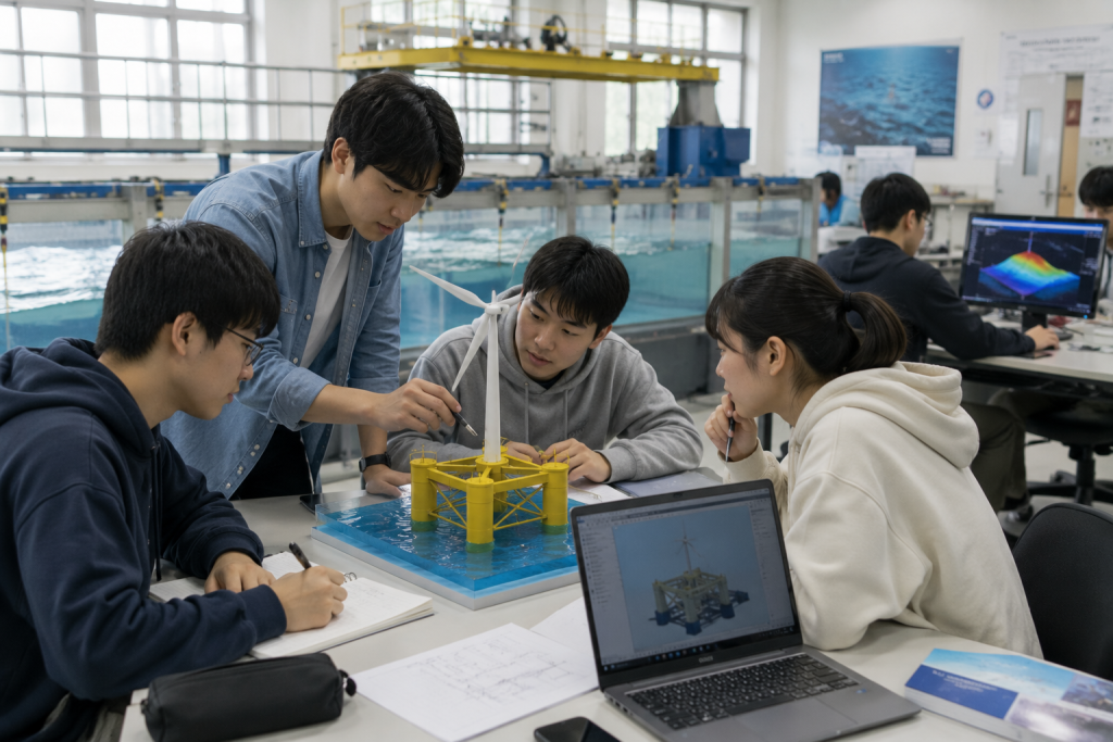 精選 6 海洋工程系是跨域程度相當高的科系,學生出路多元。(圖/AI生成)