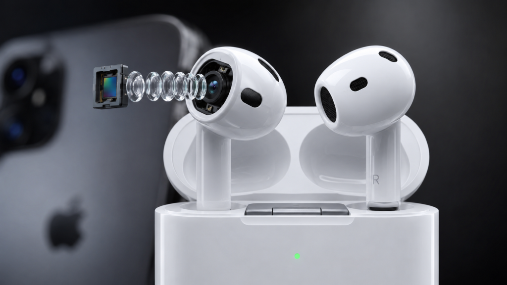 精選 5 爆料者Kosutami原先聲稱蘋果即將推出有攝影機的AirPods,且價格將與現有型號保持一致,如今則又表示,蘋果已經擱置了整個計畫。(圖/AI生成)