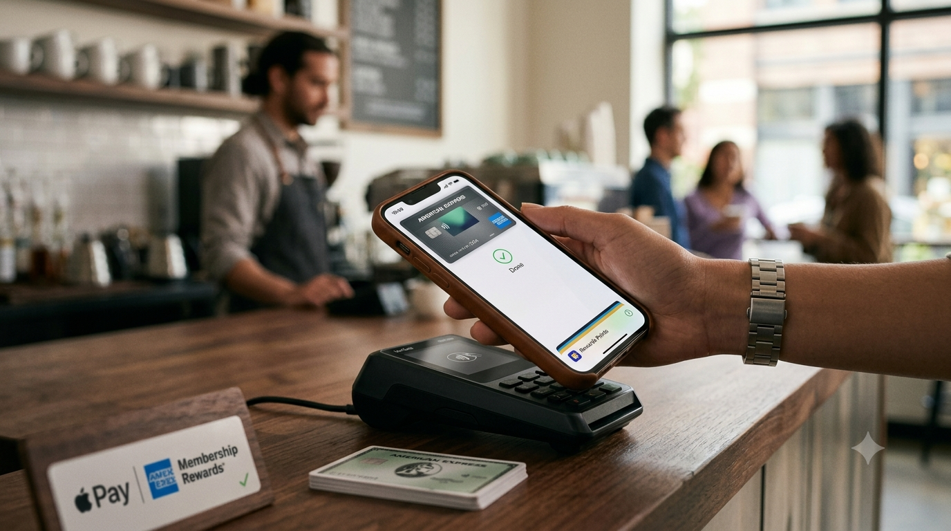 刷卡換點數、iPhone結帳更省心!Apple Pay今年秋季4大新功能倒數亮相 1 在新設計中,使用者可以在 Apple Pay 主結帳畫面上輕鬆滑動切換卡片。也能輕按卡片,查看所有可用 Apple Pay 卡片的網格清單。(圖/AI生成)