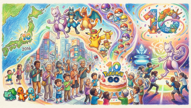 歡慶《Pokémon GO》抓寶十週年!回顧陪伴訓練家一路走來的手遊傳奇 5 這款基於地理位置的全球性遊戲,憑藉其便捷的智慧型手機操作和將熟悉的環境變成冒險舞台的玩法,至今仍深受眾多訓練家的喜愛。(圖/AI生成)