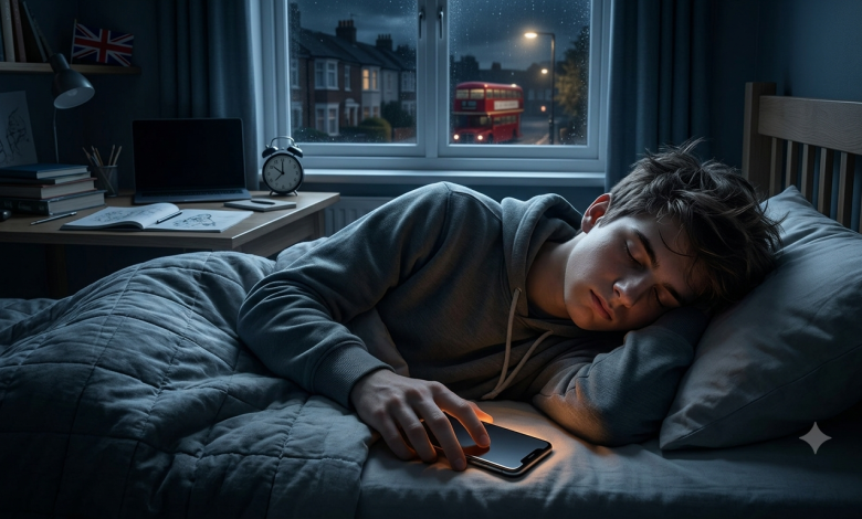 英國政府計畫對 16 歲和 17 歲的青少年實施默認的夜間宵禁。（圖／AI生成）