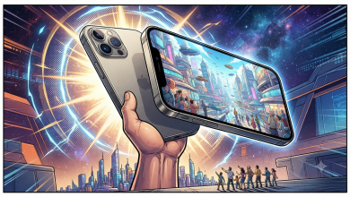 iPhone 20 Pro Max 傳將配備 7 吋史上最大螢幕 震撼登場! 3 最新傳聞稱,蘋果正在考慮在其 20 週年紀念版iPhone中使用所謂的 7 吋螢幕,儘管這聽起來像是很大的提升,不過,官方說法是實際螢幕尺寸為 6.96 吋,考慮到目前的iPhone 17 Pro Max螢幕尺寸為 6.86 英寸,這個差異似乎意義不大。(圖/AI生成)