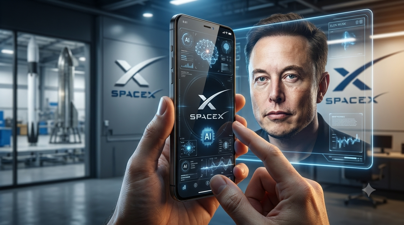 馬斯克不只射火箭!SpaceX傳正研發「比iPhone還薄」的AI硬體裝置 1 《華爾街日報》指稱,剛上市的SpaceX正在開發人工智慧硬體,並且已經擁有一個外觀時尚的原型機,「該設備運行“專有作業系統”,並使用高通驍龍晶片」。(圖/AI生成)