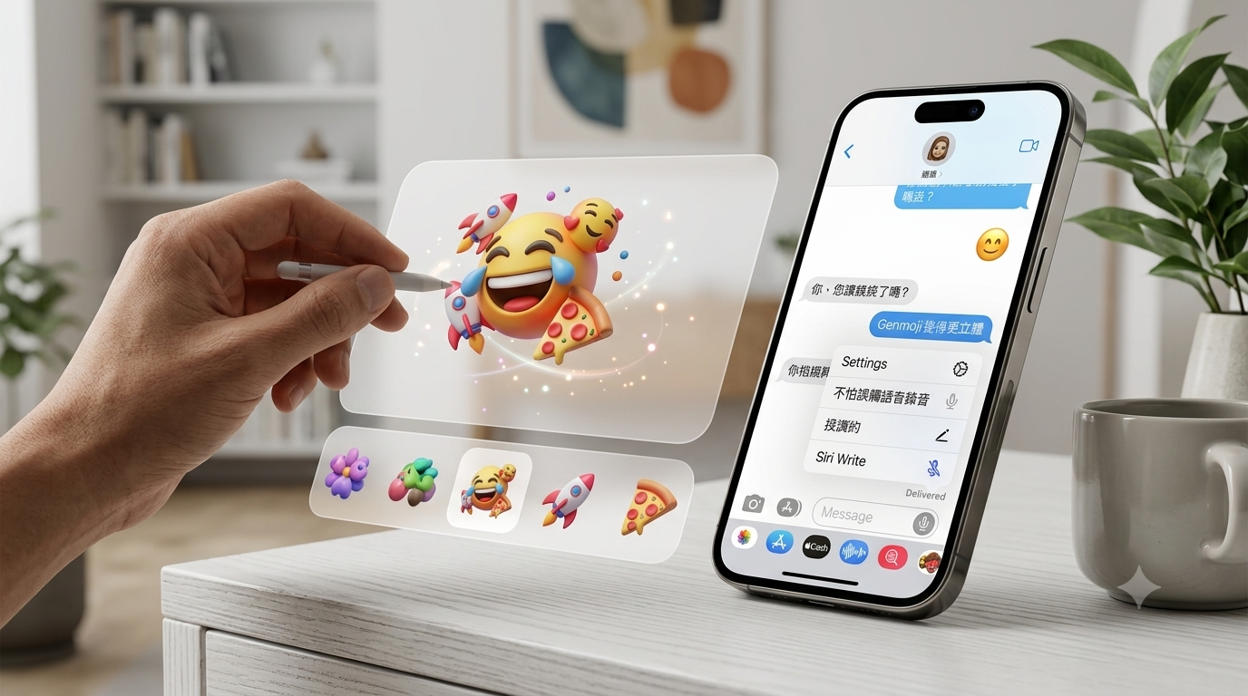 iOS 27 訊息重大升級!不怕誤觸語音錄音、Genmoji變得更立體 1 蘋果改進了郵件和資訊等應用程式的搜尋索引,也可以使用電話號碼或聯絡人的暱稱在「資訊」應用程式中搜尋對話。(圖/AI生成)