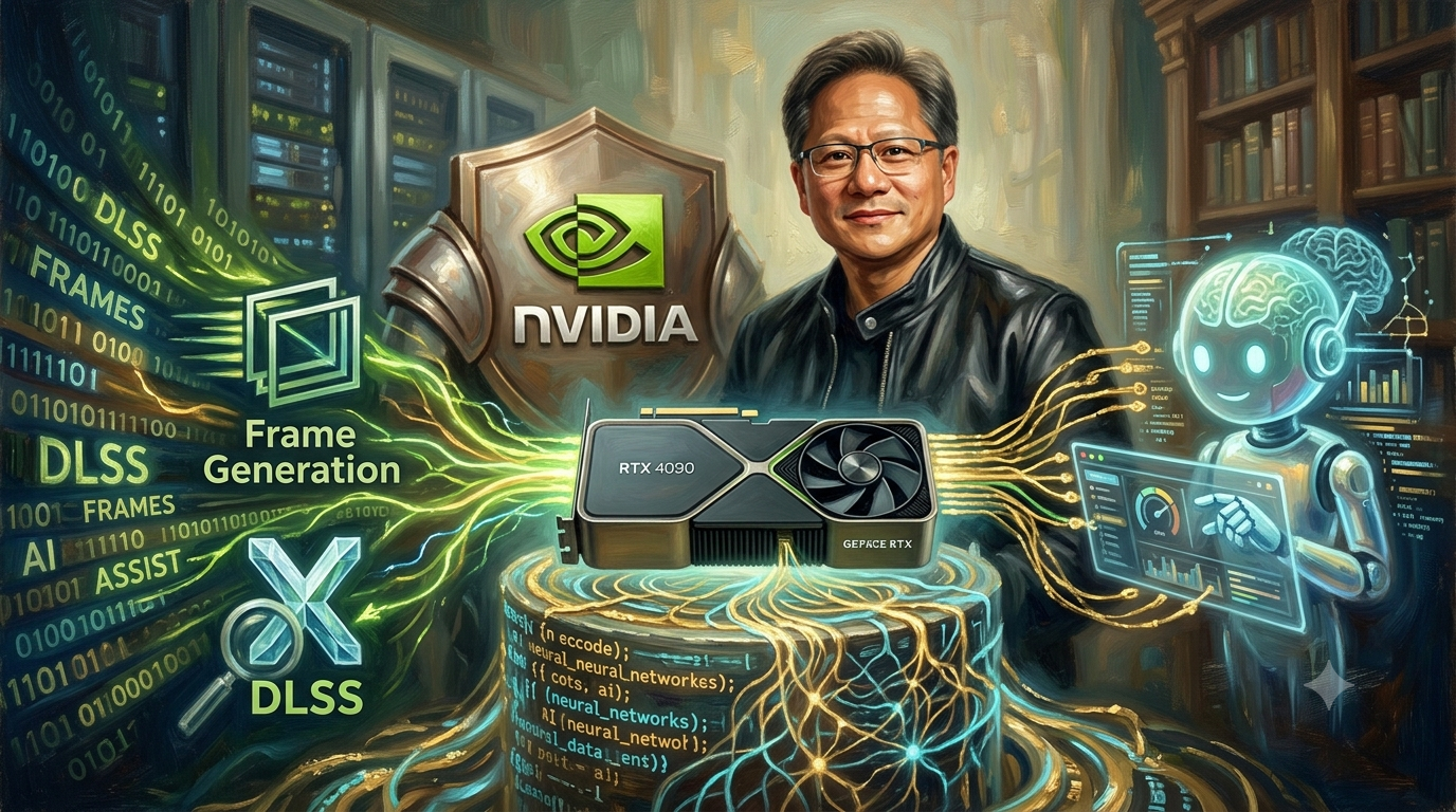 使用者可以使用 RTX 影片超解析度技術，利用機器學習技術提升 YouTube 和 Twitch 等網站的視覺播放品質。（圖／AI生成）