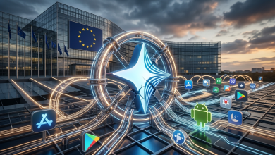 歐盟強令 Google 開放 Android 系統!Gemini 獨佔優勢面臨挑戰 4 歐盟委員會已根據《數位市場法》(DMA)對Google採取正式行動,要求其為安卓平台上的Gemini等競爭性人工智慧服務提供更高的互通性。(圖/AI生成)