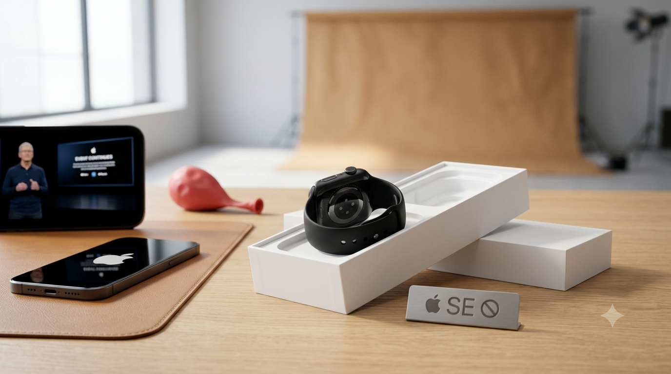 彭博社知名記者指出，尚未聽聞 2026 年有推出新 Apple Watch SE 的計畫。但考慮到去年 SE 3 才迎來重大更新，加上該系列產品週期的更新間隔本就較長，這並不令人感到意外。（圖／AI生成）