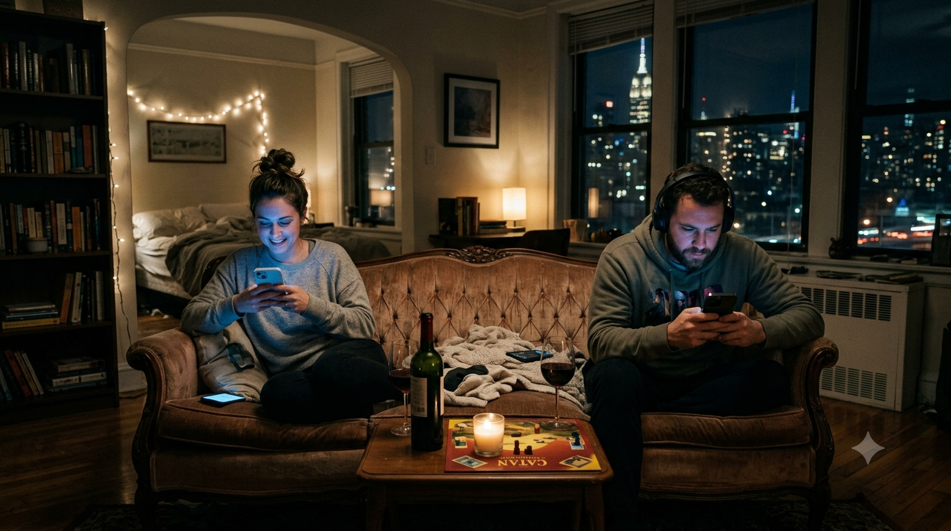 iPhone害美國生育率創新低?追劇滑社群竟勝過實體約會 1 研究的作者聲稱,隨著現代智慧型手機的普及,人們與朋友面對面相處的時間以及性生活頻率急劇下降,與此同時,色情內容的消費量卻在上升,這可能成為伴侶性生活的替代品。(圖/AI生成)