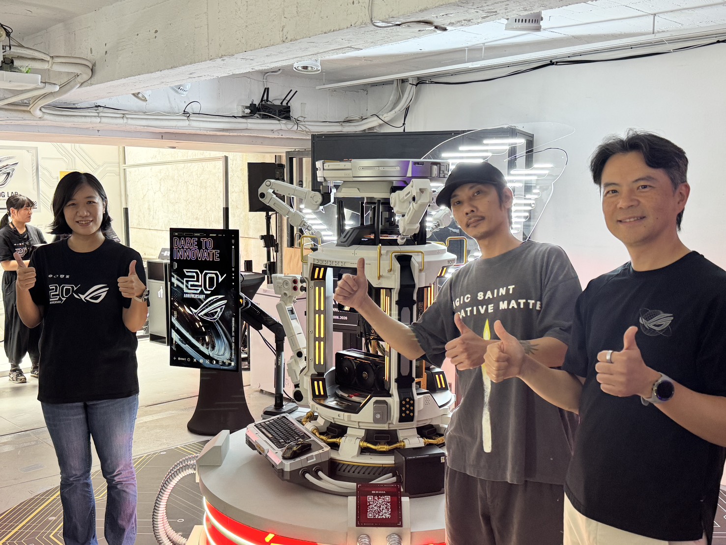 榮耀 20 年的無懼軌跡!敗家之眼 ROG 週年特展進駐中山商圈 終極配備曝光 3 (圖/記者 孟圓琦攝)