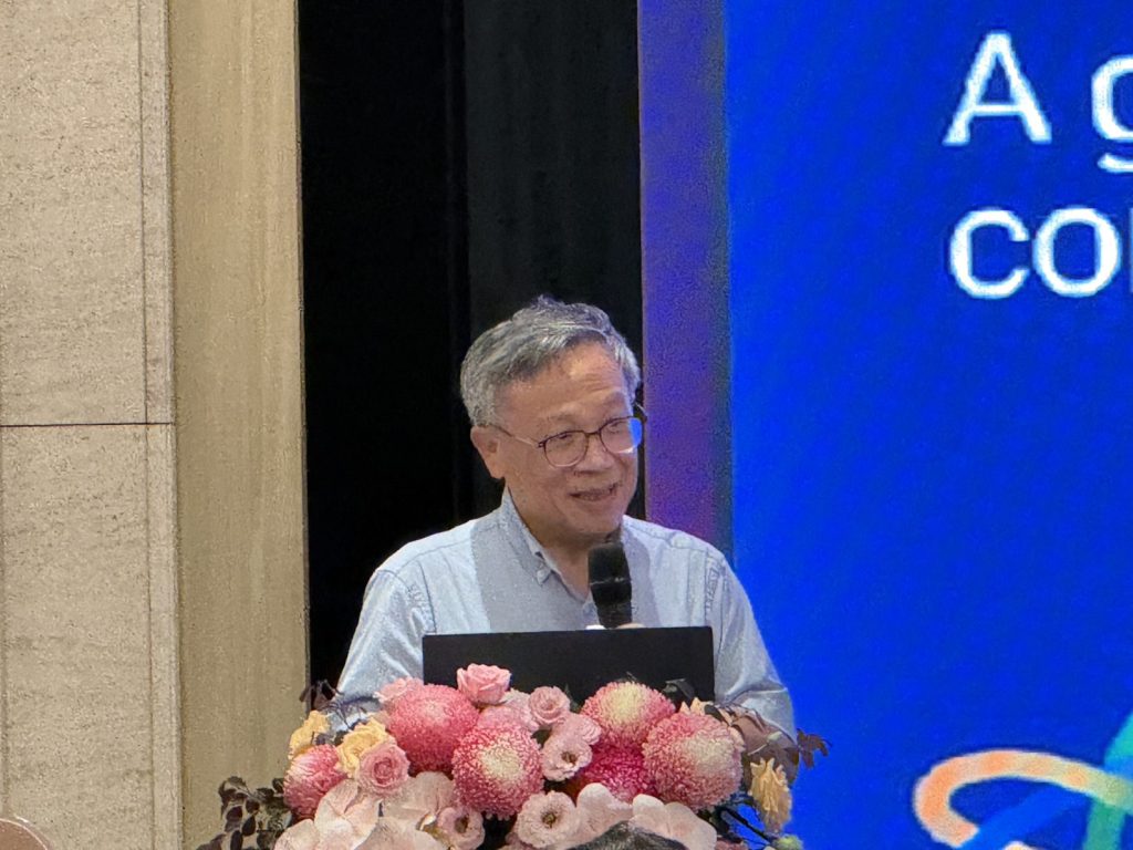 精選 2 鴻海研究院張慶瑞博士表示,量子科技不是未來式,而是現在進行式。 (圖/記者彭夢竺攝)