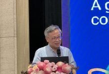 鴻海研究院張慶瑞博士表示，量子科技不是未來式，而是現在進行式。 （圖／記者彭夢竺攝）