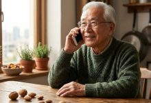社會局今年創新導入科技力量，首創「災害預防AI語音關懷服務」，以「科技輔助、人本關懷」之精神，為全市弱勢長者、機構住民及街友構築起一道兼具智慧與溫暖的實體與數位雙重守護網。（圖／AI生成）