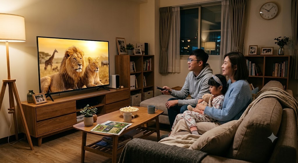 看電視比久坐更傷大腦!中年追劇過頭「記憶與思考區域恐縮水」 1 看電視 家庭 (圖/AI生成)