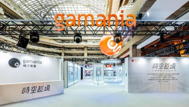 橘子集團以「Gamania AI：時空越境」為主題參展漫畫博覽會，首度公開UTUX系統《便利商店》2027未來互動場景。 （圖／橘子集團提供）