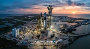 SpaceX宣布，計畫在路易斯安那州南部Vermilion Parish打造全新大型太空發射基地「路易斯安那星基地。（圖／AI生成）