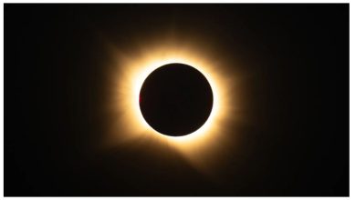 白晝驟暗!2026日全食震撼全球 西班牙迎「落日前黑色太陽」、全食最長2分18秒 3 8月12日,西班牙聖米揚德洛斯卡瓦列羅斯可見日全食,月球完全遮蔽太陽,形成壯觀天象。(圖/NASA/Bill Ingalls)