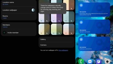 SmartThings終迎大改版!導入動態背景與膠囊分頁列 全新介面搶先看 7 SmartThings 應用 One UI 9.0 重新設計後,首頁標籤頁新增動態桌布選擇功能。(圖/取自sammobile)