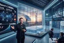 SpaceX目前約擁有1.4GW的AI運算能力，目標是在2027年底前將AI運算能力提升至10GW。（圖／AI生成）