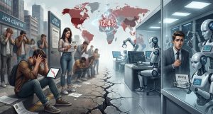 ILO:全球青年失業率升至12.4% AI帶來就業新挑戰 1 人工智慧(AI)與自動化快速發展,也為青年就業帶來新的不確定性。(圖/AI生成)