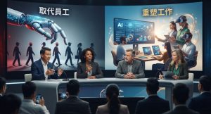 AI裁員不敢再明說?科技CEO集體換說法 從「取代員工」改談「重塑工作」 1 AI衝擊就業持續,企業高層一邊強調生產力、一邊面對裁員疑慮。(圖/AI生成)