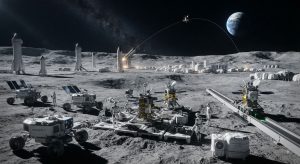 馬斯克拋月球工廠計畫!SpaceX擬派機器人製造AI衛星 未來從月球直接發射 1 SpaceX正認真推動在月球建立工廠,未來將大量設備送上月球,利用機器人進行建設與製造。(圖/AI生成)