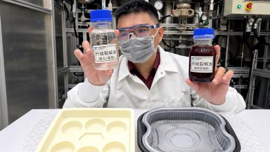 「廢塑膠包材轉化循環輕油應用示範聯盟」推動將難以回收的廢塑膠包材轉化為循環輕油，導入石化產業鏈，再製為塑膠製品，實現資源循環再利用。（圖／工研院提供）