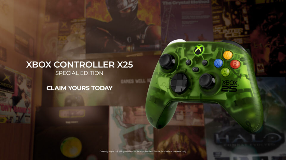 XBOX 25 週年紀念套裝始預售!其中包括 XBOX Series X25 限量版主機和特別版控制器,每台Xbox Series X25限量版主機都擁有獨一無二的編號和錒刻。(圖/取自Xbox官網)
